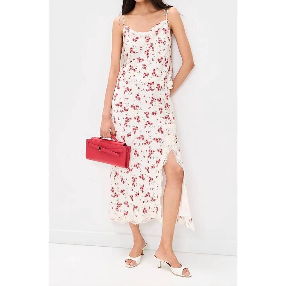 NEW CAMI NYC azra hammered silk cami top in candied rose